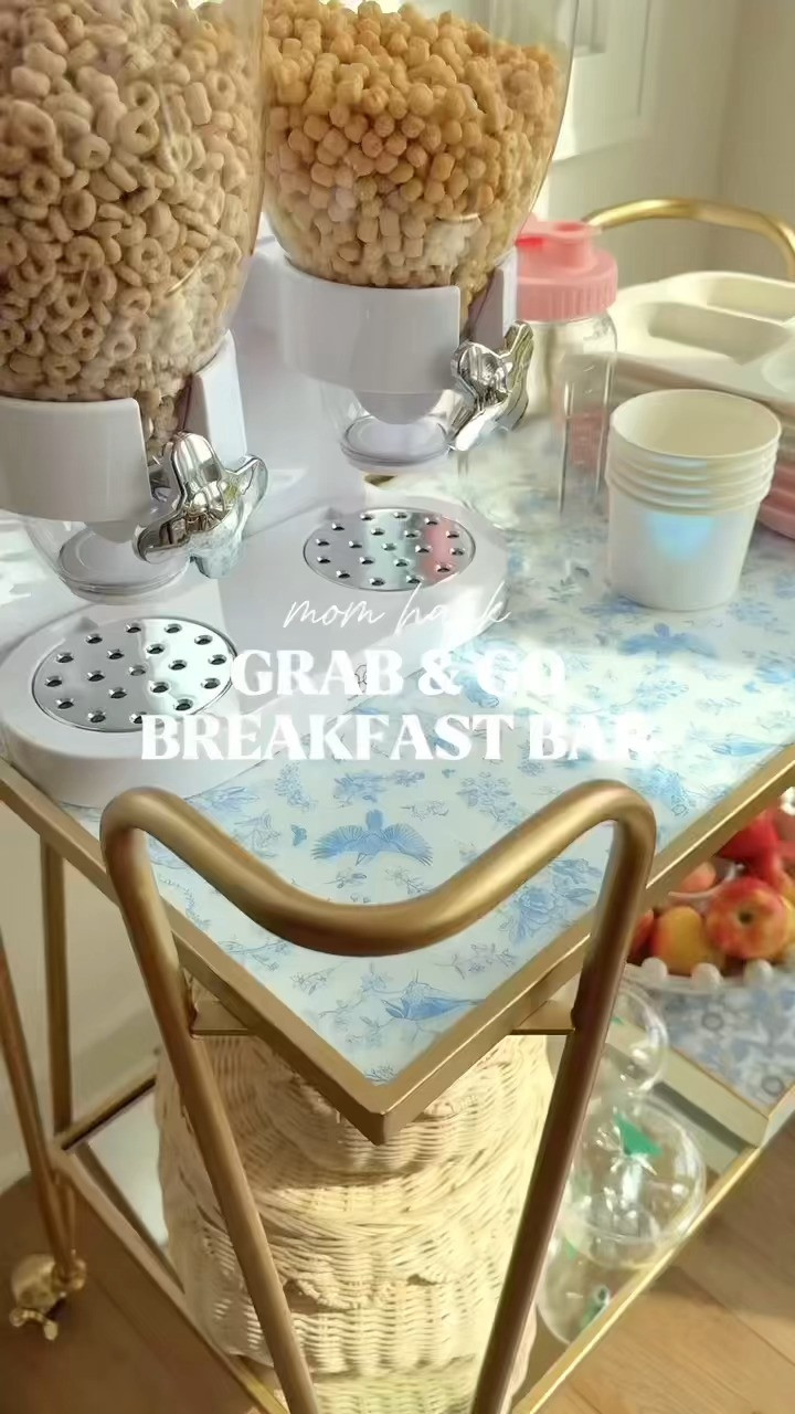 Mornings made easy 🙌🏼 Set up a back-to-school grab & go breakfast bar so the kids can fuel up fast—think granola bars, fruit, muffins, and more! Perfect for busy days and sleepy heads 🫶🏼🍎✨

#BackToSchool #MomHack #EasyBreakfast #AmazonHome #MorningRoutine 

 #LTKU #LTKHome #LTKKids