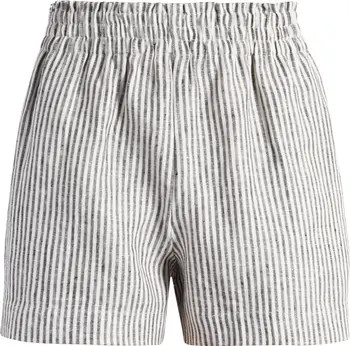 Mila Smocked Waist Linen Shorts | Nordstrom