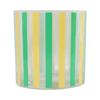 4" Green Glass Pillar Candle Holder by Ashland® | Michaels Stores