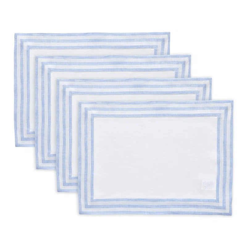 Mila - 100% Pure Linen Rectangle Placemats | Wayfair North America