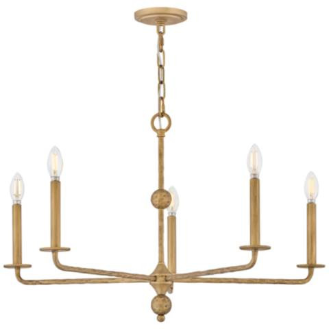 Hinkley Ansel Medium Chandelier 32" Burnished Gold - #4783X | Lamps Plus | Lamps Plus