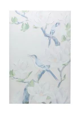 Bird Camellias Textured Wall Art | Belk
