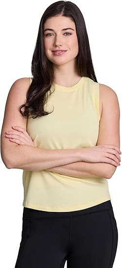 RBX Active Women's Workout Top Bubble Mesh Quick Drying Performance Training Gym Crewneck Tank To... | Amazon (US)