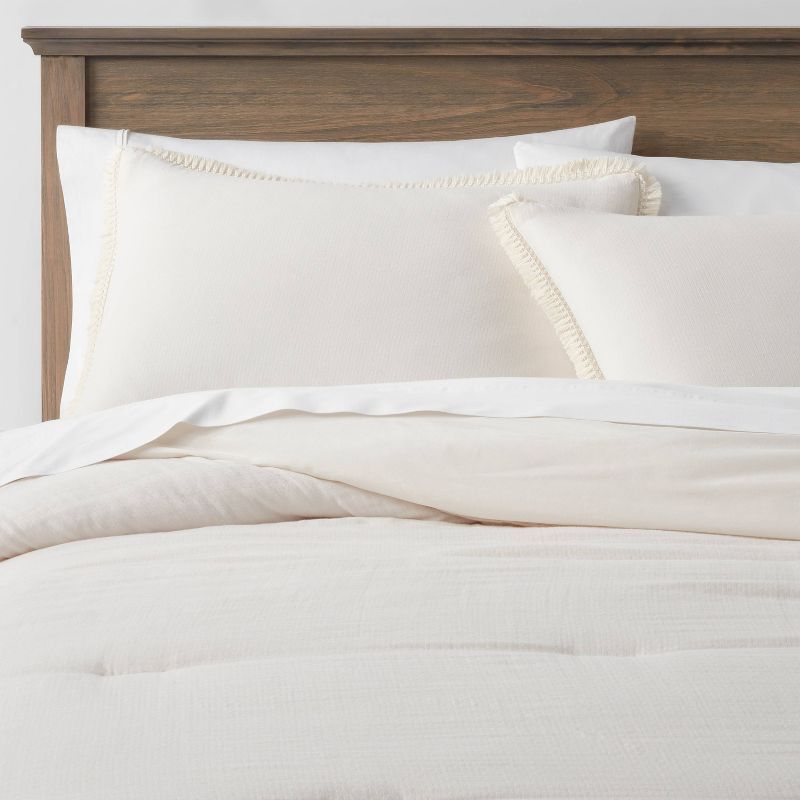 Cotton Tassel Border Comforter & Sham Set - Threshold™ | Target