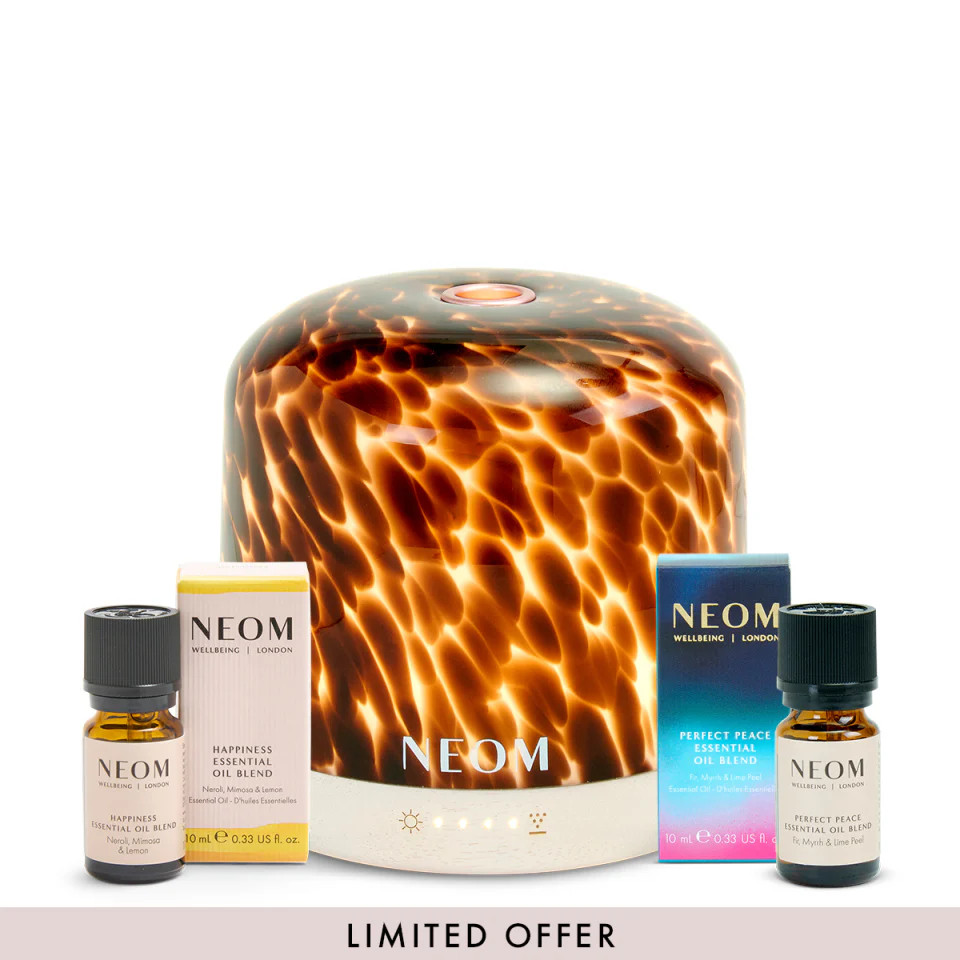 Tortoiseshell Wellbeing Pod Luxe Season of Happiness Set | NEOM Organics