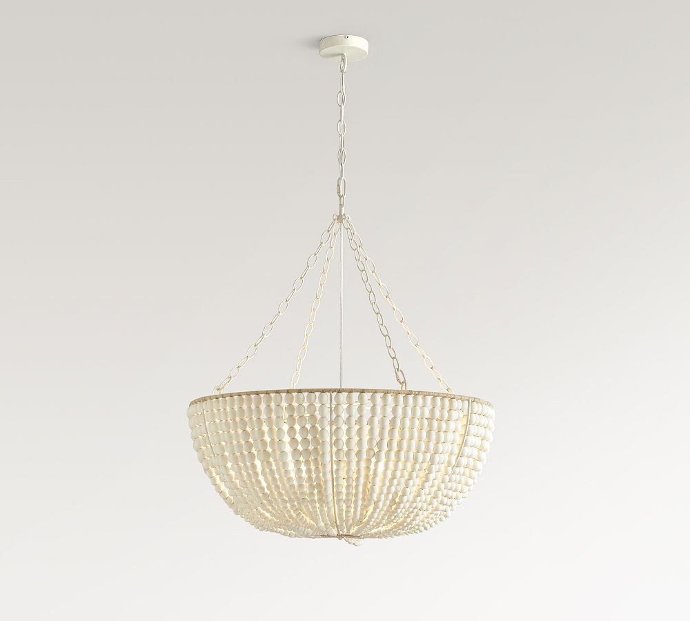 Bristol Wood Bead Chandelier (30") | Pottery Barn (US)