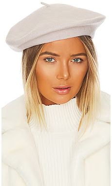 Hat Attack Classic Wool Beret in Mother Of Pearl from Revolve.com | Revolve Clothing (Global)