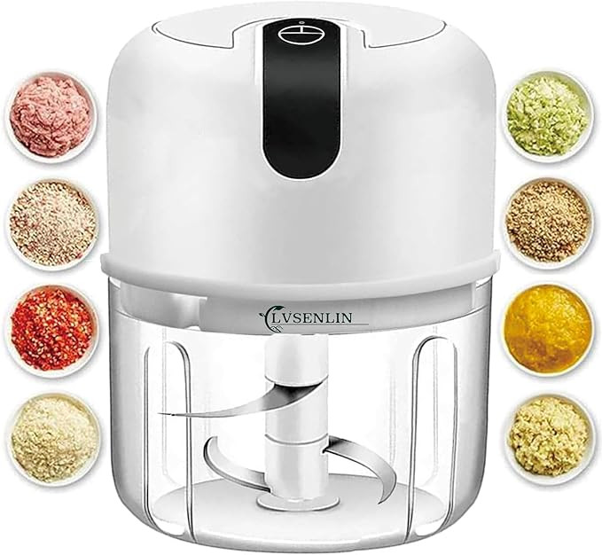 250ML Electric Garlic Chopper, Mini Portable Veggie Choppers, Garlic Grinder Masher Onion Chopper... | Amazon (US)