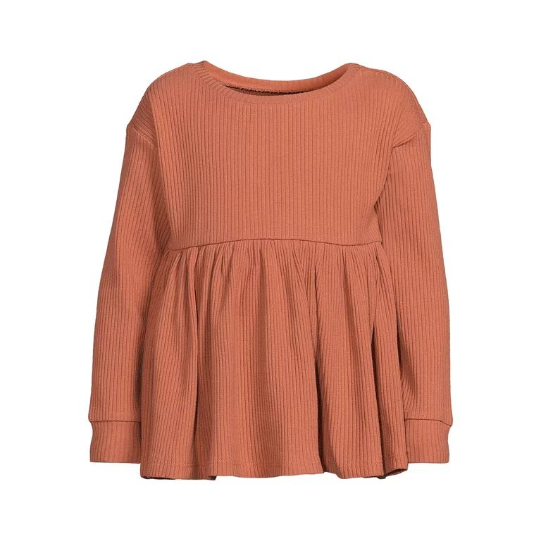 easy-peasy Toddler Girl Long Sleeve Babydoll Top, Sizes 12 Months-5T | Walmart (US)