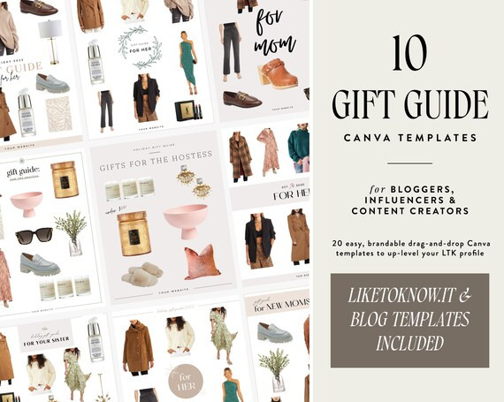 Gift Guide Templates for Canva for LTK and Bloggers, Liketoknowit Canva Template for Influencer, ... | Etsy (US)