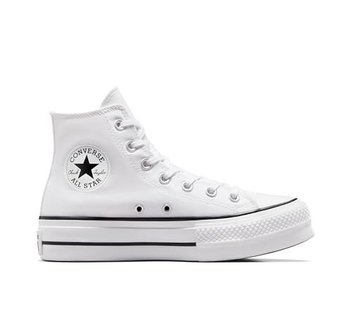 Converse Women's Chuck Taylor All Star Lift Platform High Top, White/Black/White, 12.5 | Amazon (US)