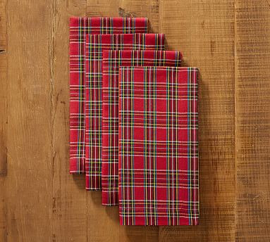 Madison Plaid Cotton Napkins - Set of 4 | Pottery Barn (US)