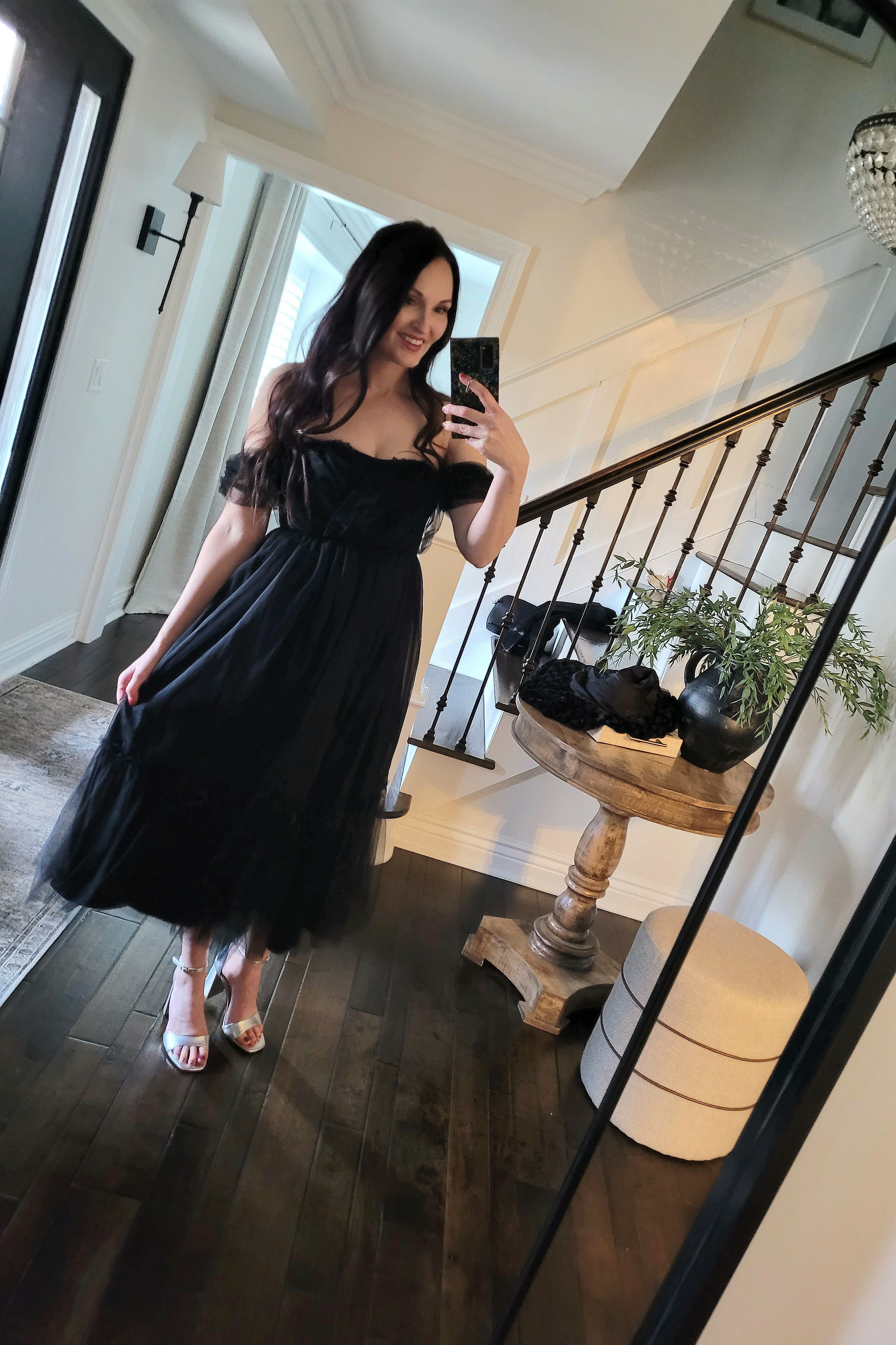 The most romantic Valentine's Day dress,  date night,  midi dress, valentine's outfit,  wedding guest dress, black tulle dress

#LTKFindsUnder100 #LTKStyleTip #LTKSaleAlert