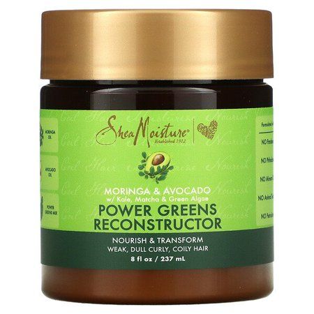 SheaMoisture Power Greens Reconstructor Moringa & Avocado 8 fl oz (237 ml) Pack of 2 | Walmart (US)