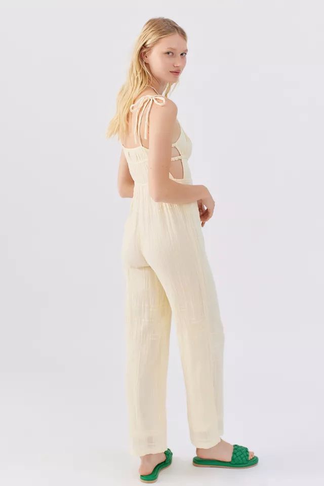 UO Courtney Tie Shoulder Jumpsuit | Urban Outfitters (US and RoW)