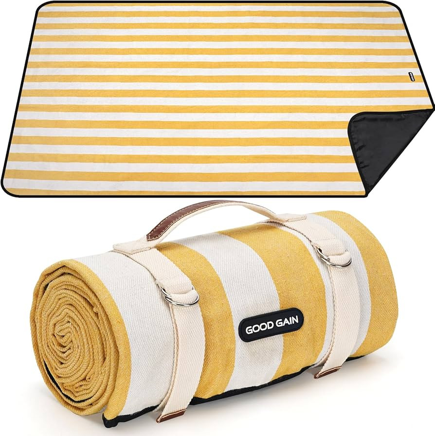 Outdoor Picnic Blankets Waterproof Large, Sandproof Backing Portable for Family, Friends, Kids, P... | Amazon (US)