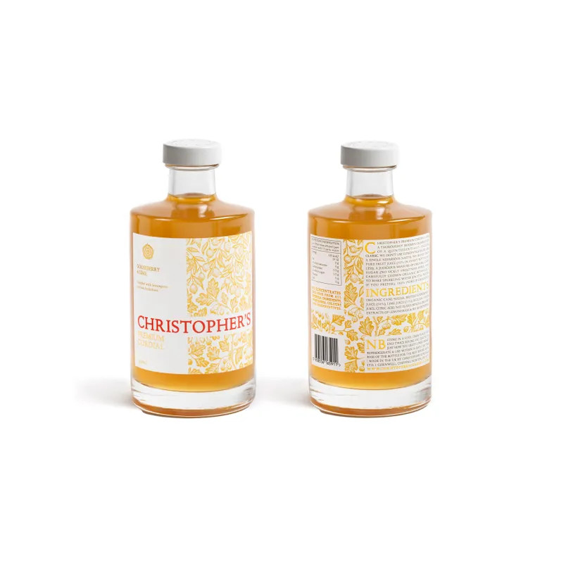 Christopher’s Cordials Gooseberry & Lime Premium Cordial, 35cl | Fortnum & Mason