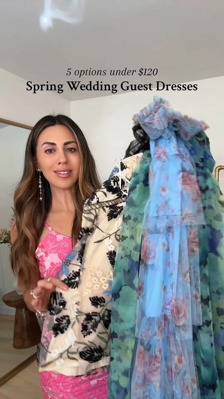 Spring wedding guest dresses (wearing size small in all of them)

Floral dresses | spring wedding | summer wedding | wedding guest dresses | floral gowns | bridesmaid dresses 

#LTKVideo #LTKparties #LTKwedding