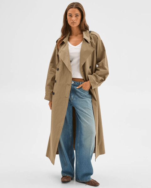 Lily Loves Australian Cotton Blend Statement Trench Coat | Target AU