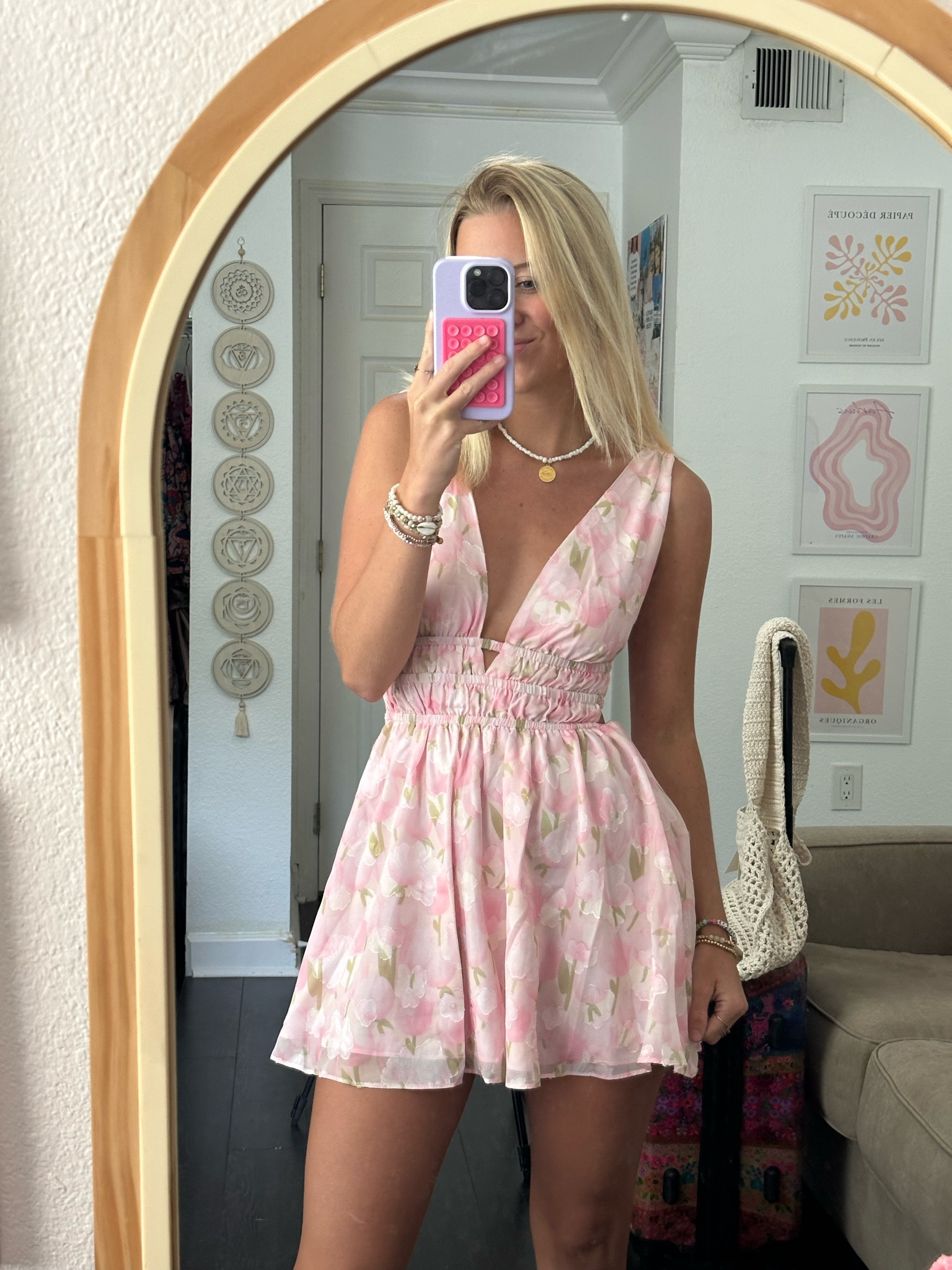 The most adorable floral mini dress from beginning boutique! It is kinda short so maybe size up! I’m wearing a U.S. 0 for reference 

#LTKstyletip #LTKSeasonal #LTKeurope