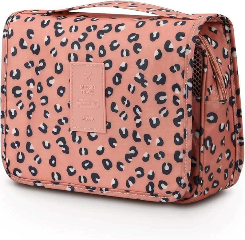 Mossio Hanging Toiletry Bag - Large Cosmetic Makeup Travel Organizer for Men & Women with Sturdy ... | Amazon (US)