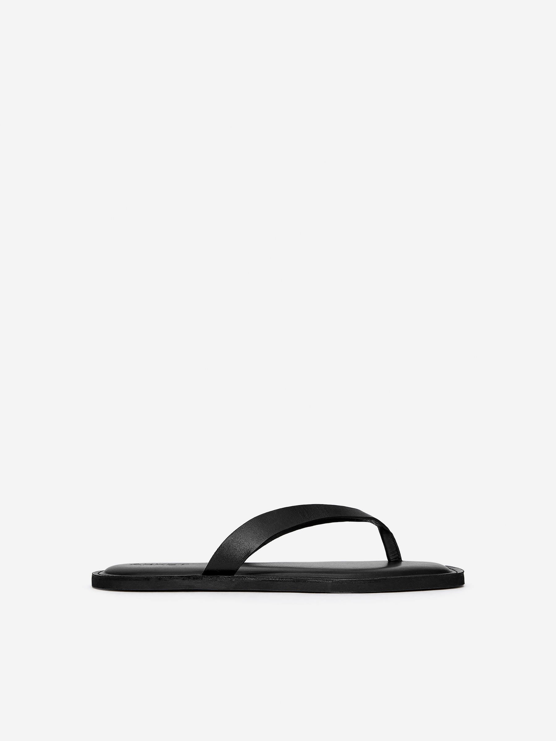 Leather Thong Sandals – Black – Women – ARKET GB | Arket UK