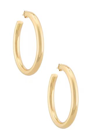 The M Jewelers NY The Thick Hoop Earrings in Gold from Revolve.com | Revolve Clothing (Global)