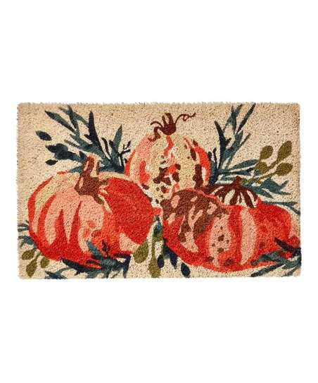 Brown & Orange Pumpkin Doormat | Zulily