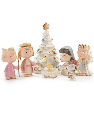 Peanuts 7 Piece Christmas Pageant Figurines | Macy's