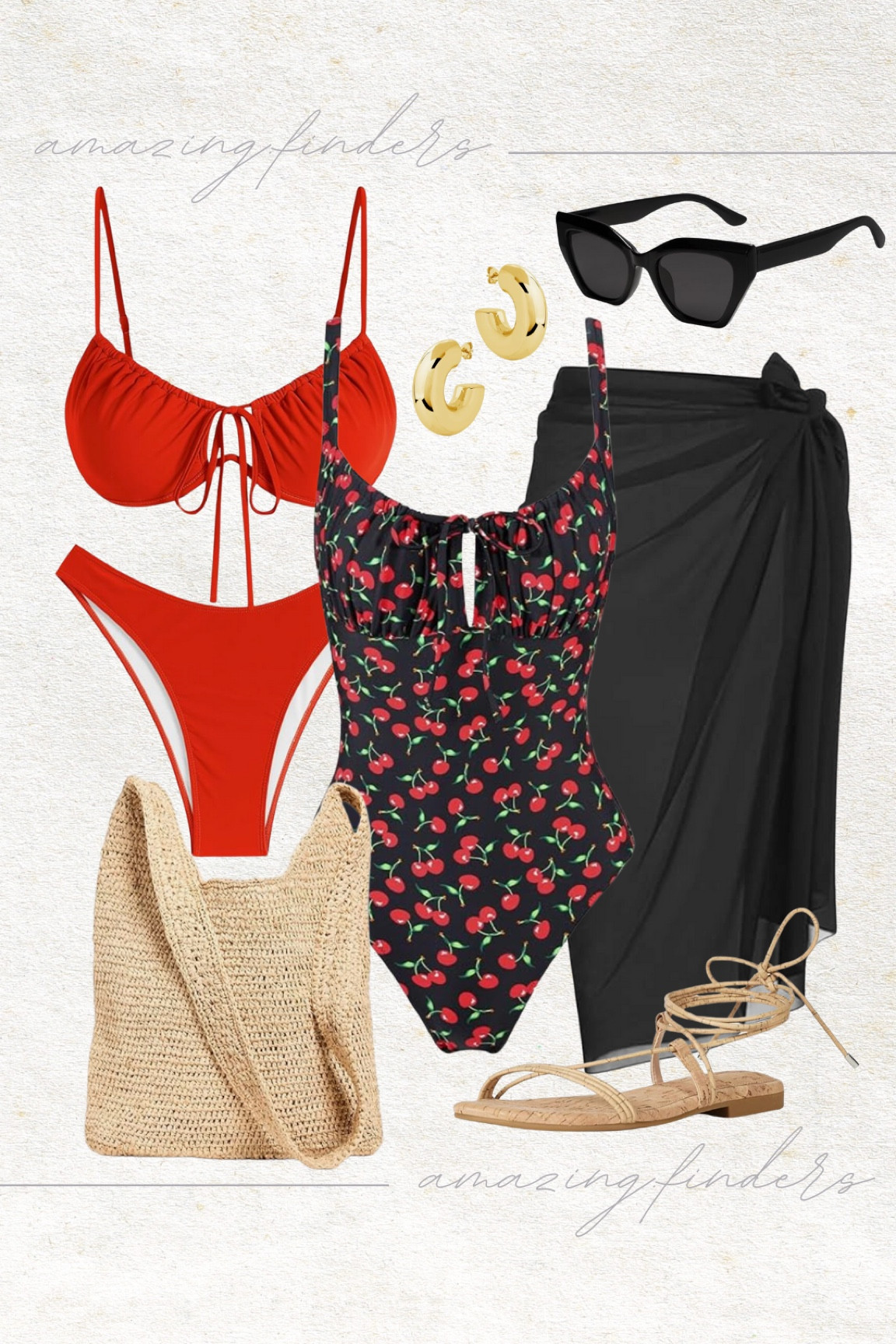 Women’s Tie Floral Sexy One-Piece Tankini Bathing Suits Slimming Swimsuit,
ZAFUL Women High Cut Bikini Sets String Sexy Swimsuit Two Piece Underwire Bathing Suit Brazilian Cheeky Cut Out Cute Swimwear
Ekouaer Women Sarong Swimsuit Coverups Chiffon Long Bikini Wraps Sheer Beach Bathing Suit Cover Up,
CONRAN KREMIX Non Tarnish Chunky Gold Hoops Earrings for Women Water Proof,Thick 18K Real Gold Plated Circle Open Hoop,Lightweight Hollow Earrings For Women Trendy,Gold Jewelry,
The Drop Women's Samantha Flat Strappy Lace-up Sandal,
Hat Attack Women's Daily Crossbody,
SOJOS Square Cat Eye Polarized Sunglasses for Women Retro Classic Vintage Trendy Cateye Shades Sunnies Gafas de sole SJ2235

Follow my shop @amazingfinders on the @shop.LTK app to shop this post and get my exclusive app-only content!

#liketkit 
@shop.ltk
https://liketk.it/55x5u

#LTKTravel #LTKShoeCrush #LTKSwim