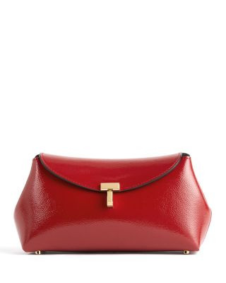 Mini T-Lock Glossy Leather Naplack Clutch | Bloomingdale's (US)