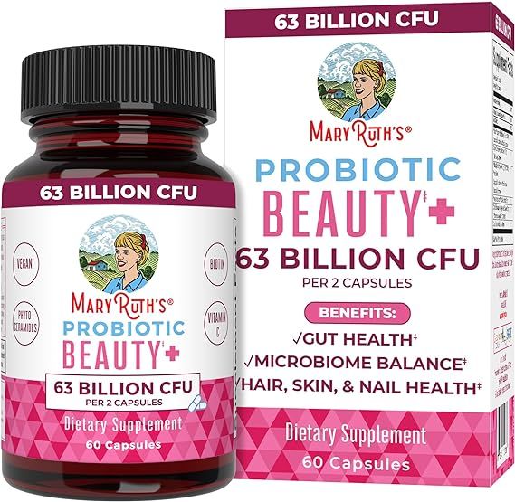 MaryRuth Organics Probiotic, Collagen, 1 Month Supply, Collagen Pills, Collagen & Probiotic Capsu... | Amazon (US)