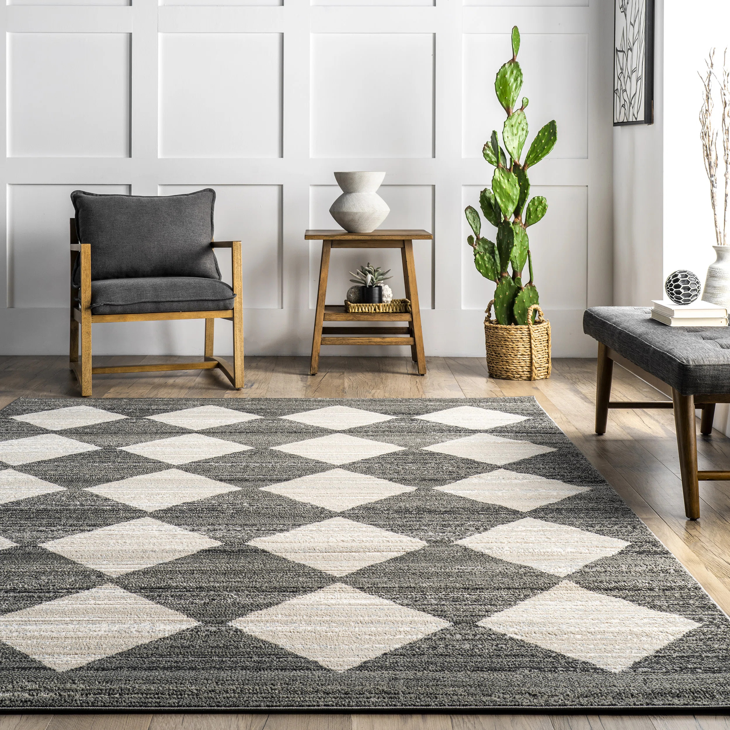 Latitude Run® Delucia Geometric Runner Rug for Living Room Bedroom Dining Room Entryway Hallway ... | Wayfair North America