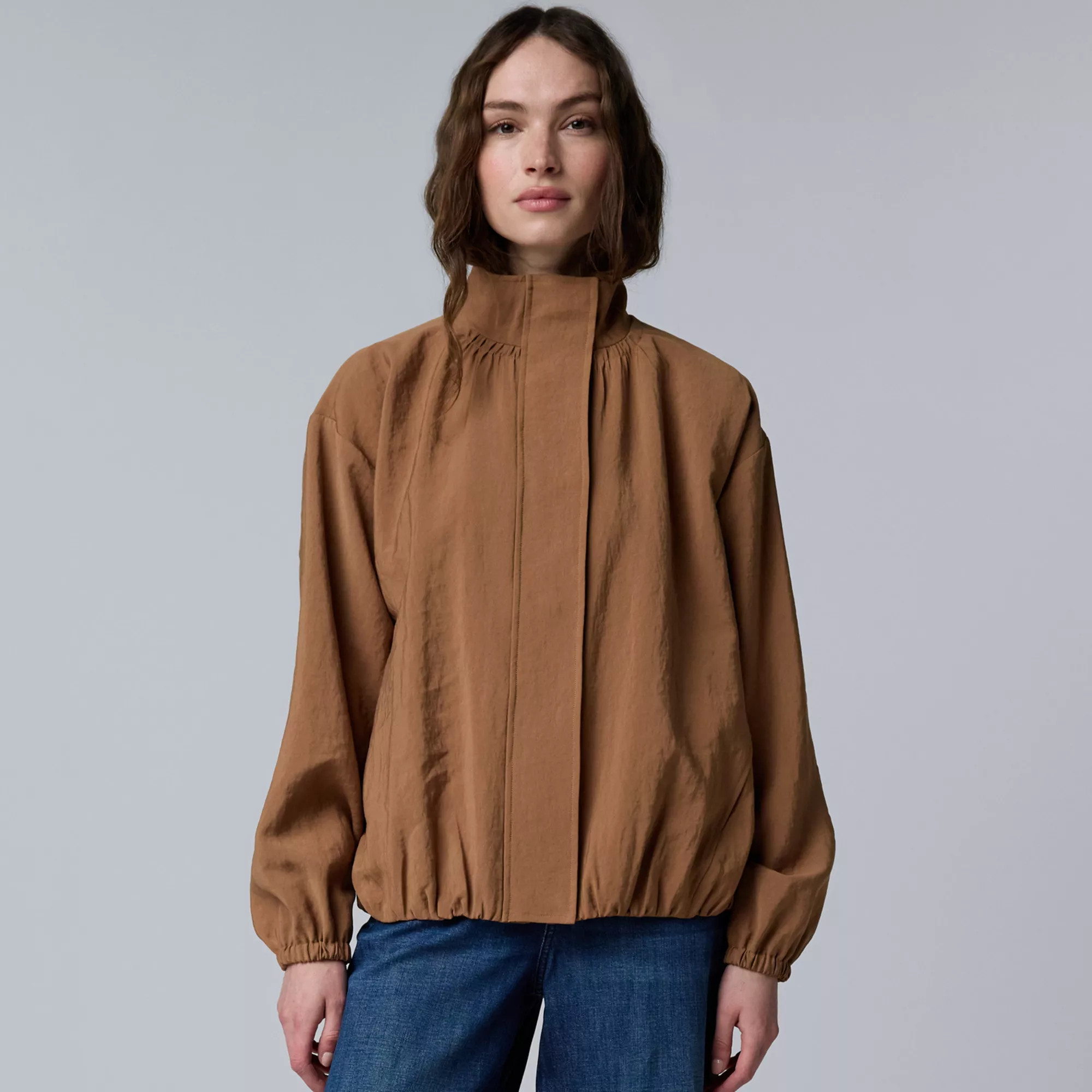 Women's Simply Vera Vera Wang Fluid Bomber Jacket | Kohl's