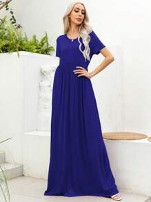 DEARCASE Solid A-line Dress SKU: sw2302077045675575(75 Reviews)New$19.49$18.52Join for an Exclusi... | SHEIN