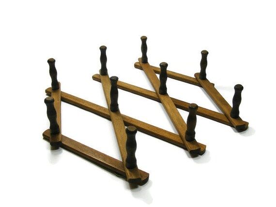 Wooden PEG rack EXPANDING rack ACCORDIAN rack | Etsy (US)