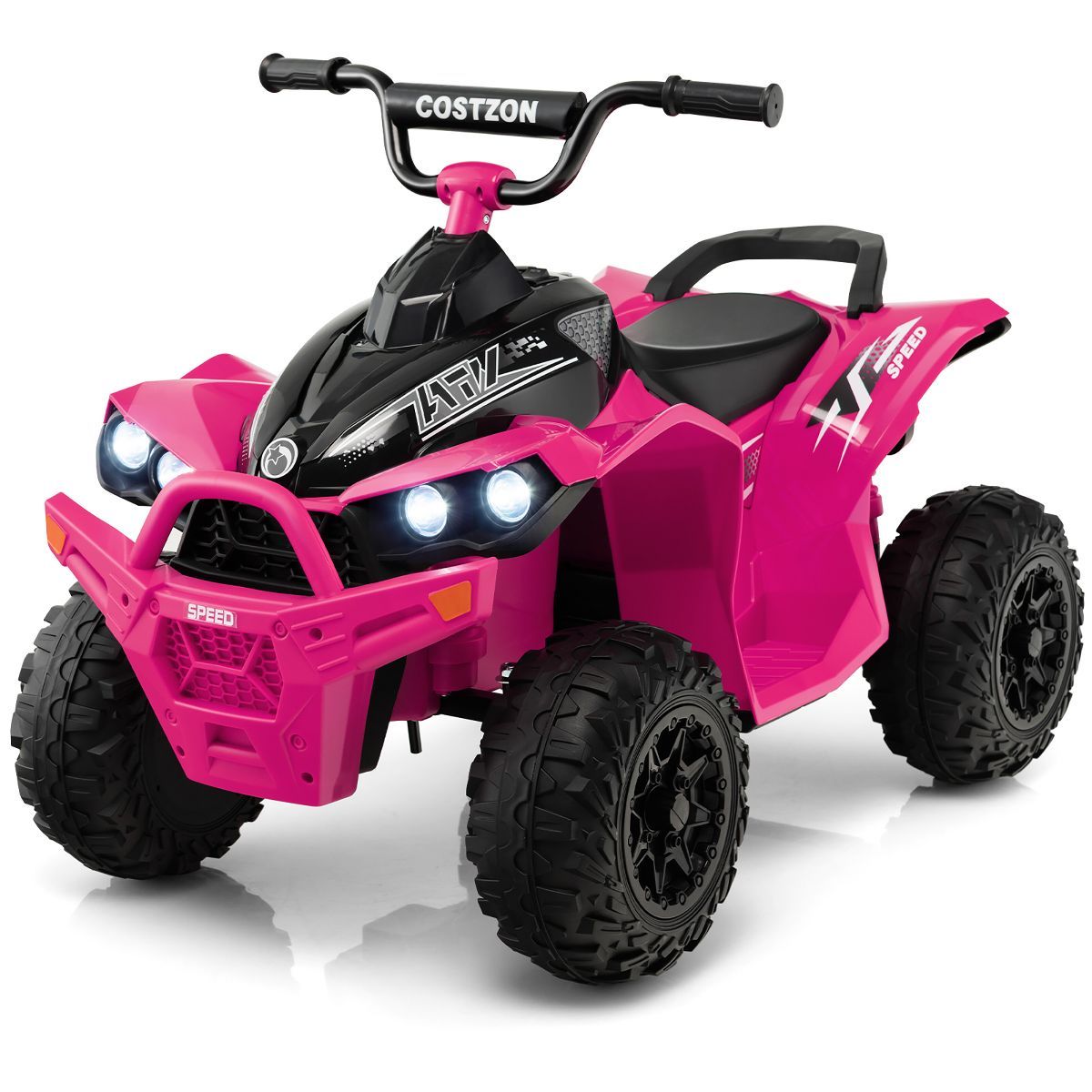 Costway 12V Battery Powered Kids Ride On ATV Electric 4-Wheeler Quad Car with  MP3 & Light | Target