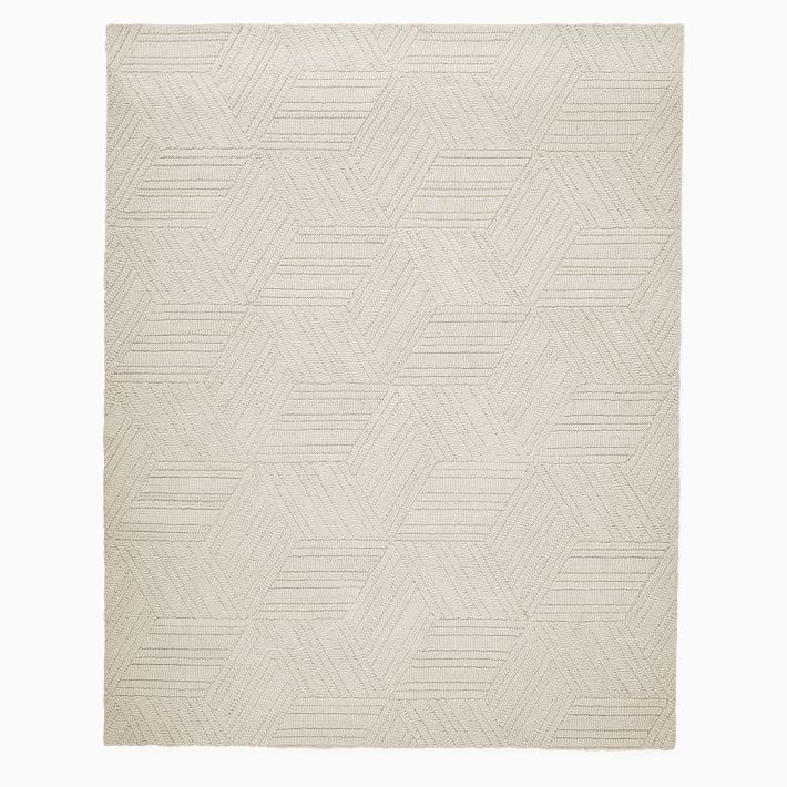 Textured Hexagon Rug | West Elm (US)