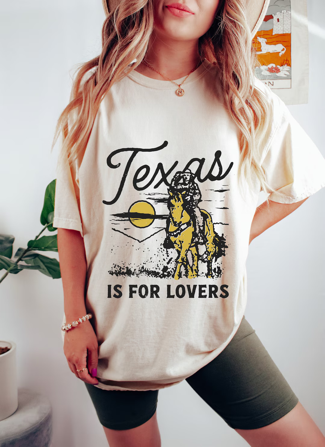 Texas is for Lovers Oversized Shirt, Texas Vintage Inspired Graphic T-shirt, Cowboy Shirt, Rodeo ... | Etsy (US)