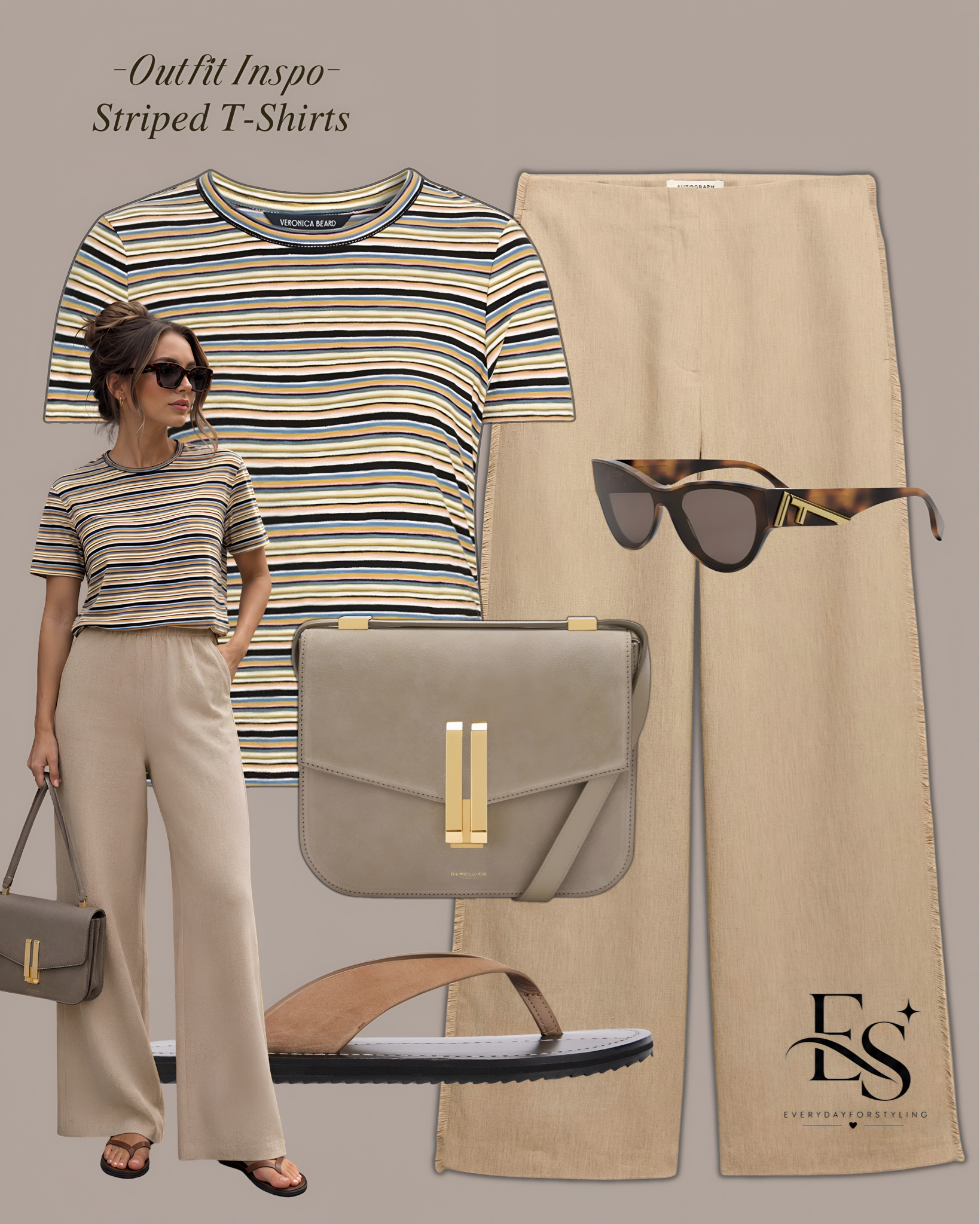 Multicolor stripes + beige trousers — laid-back but still looks expensive🤎

striped tshirt outfit ideas, summer casual outfits, old money casual style, denim shorts outfit, beige trouser outfit, easy summer style, neutral tone outfit ideas, elevated casual fashion, quiet luxury casualwear, striped top styling, monochrome casual outfit, effortless summer outfit, weekend outfit inspiration, minimalist striped outfit, affordable luxury casual, US UK summer fashion, capsule wardrobe basics, striped tee styling tips, beige wide leg trousers, comfortable chic outfit

#stripedtee, #casualoutfitinspo, #everydaystyleedit, #everydayforstyling​​​​​​​​​​​​​​​​, #SummerOutfitIdeas

#LTKootd #LTKSeasonal #LTKTravel