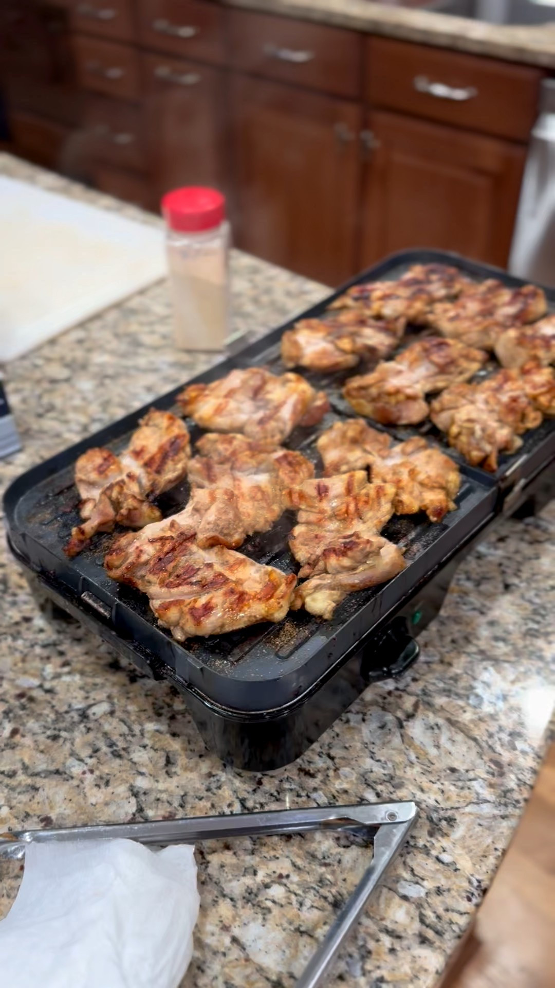 Bourbon chicken cooking on the griddle pre-saucing 🤗

I included the full recipe on my last post along with what it looks like simmering in the yummy sauce 🤤

If you don’t have an indoor griddle, idk what or how you’re living bc this makes things soooo much easier… cooking in large quantities and also not having to brave the elements = win for this griddle 🙌🙌🙌🙌

#LTKGiftGuide #LTKmomlife #LTKfoodie