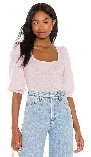 Square Neck Puff Sleeve Top in Fairy Dust | Revolve Clothing (Global)