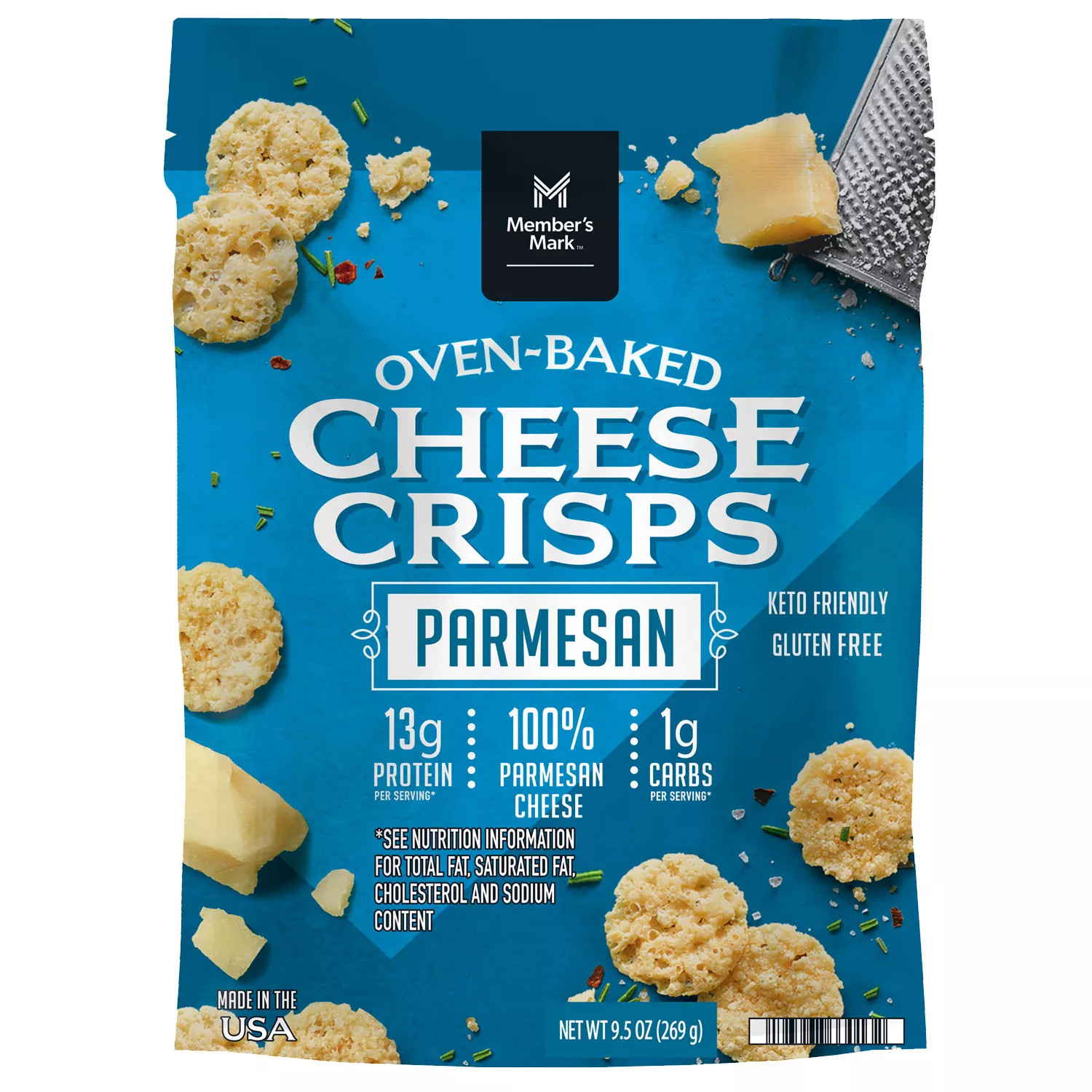 Member's Mark Oven Baked Parmesan Cheese Crisps | Sam's Club
