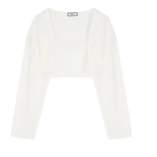 monroll - Asymmetrical Floral Print Tube Top / Pointelle Lightweight Shrug | YesStyle | YesStyle Global