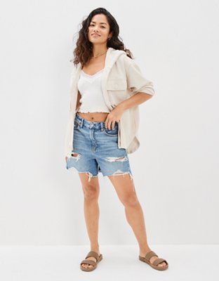 AE Oversized Button-Up Shacket | American Eagle Outfitters (US & CA)