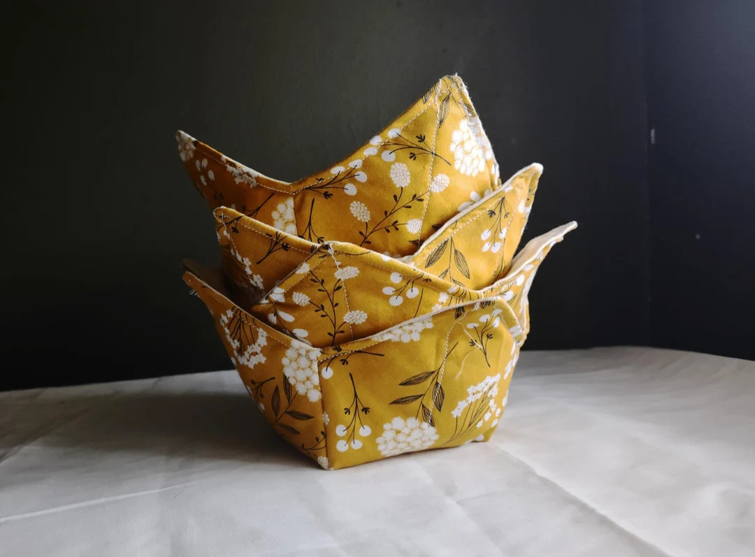 Soup Bowl Cozies Perfect for Ice Cream or Hot Soup Unique Housewarming Gift for Anyone Choose Fro... | Etsy (US)