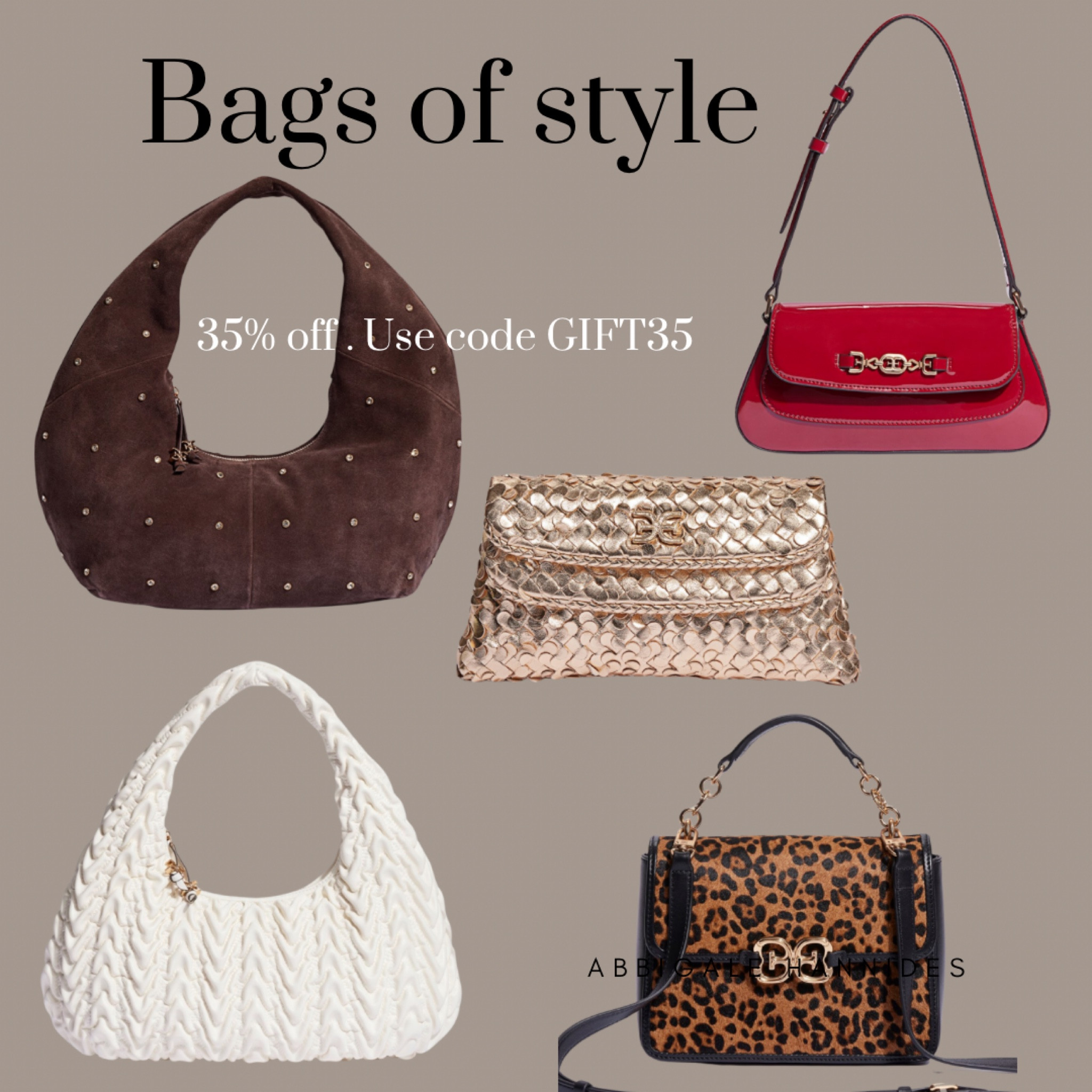 Bags of style. Hobo bag. 35% off. Use code GIFT35. Leopard print: shoulder bag. Braided leather bag. 

#LTKSaleAlert #LTKCyberWeek #LTKItBag