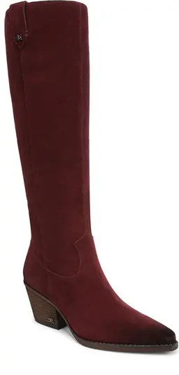 Sam Edelman Woods Knee High Boot in Black at Nordstrom, Size 8 Regular Calf | Nordstrom