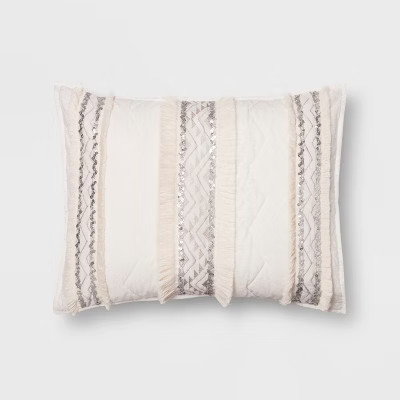 White Moroccan Wedding Sham - Opalhouse™ | Target