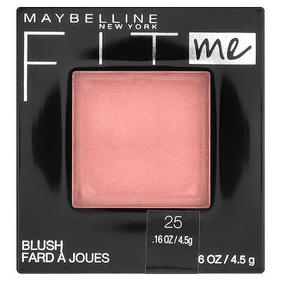 Maybelline, Fit Me, Blush, 25 Pink, 0.16 oz (4.5 g) | iHerb